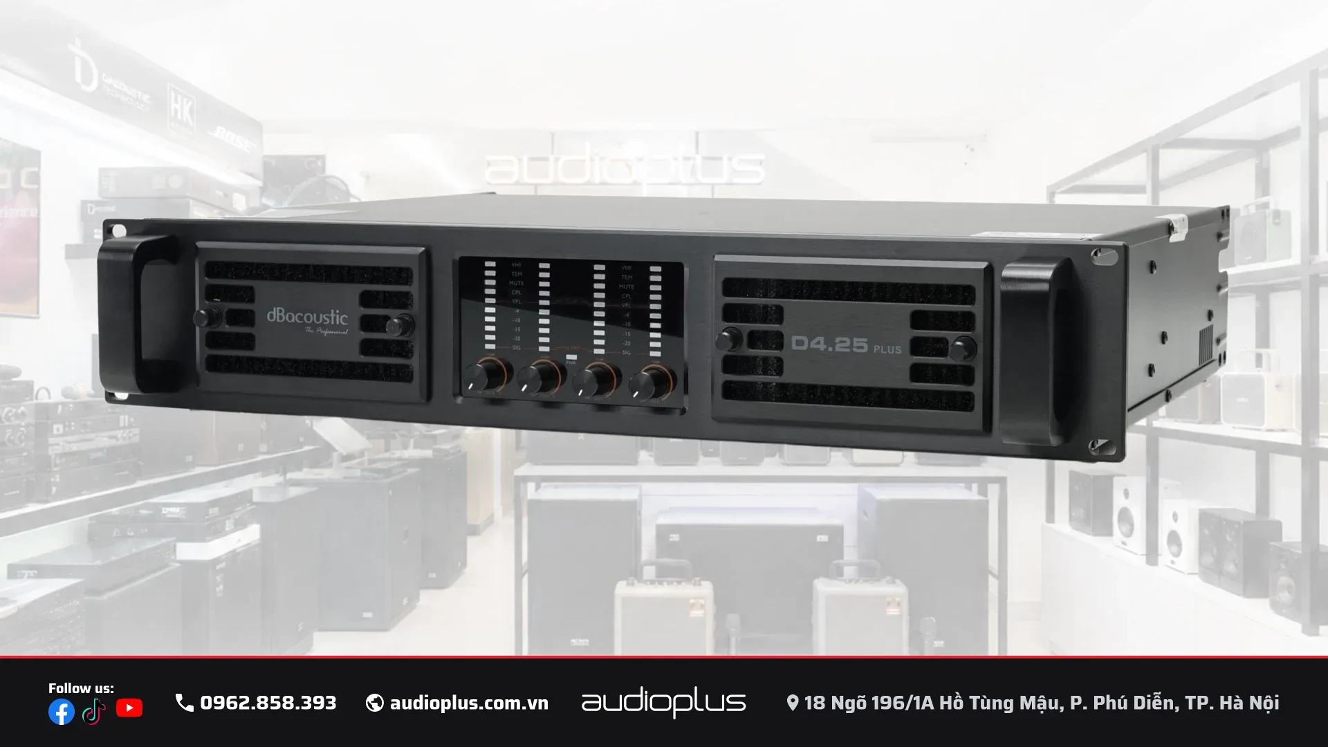 Cụm lưới hút gió và lá tản nhiệt của cục đẩy DBACOUSTIC D4.25 Plus