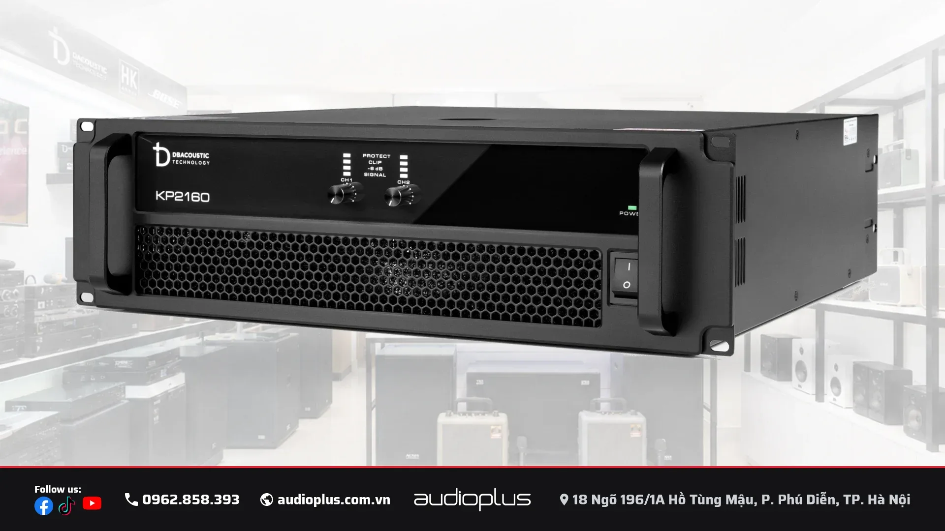 Khe tản nhiệt và nắp máy cục đẩy DBACOUSTIC KP2160 PREMIUM