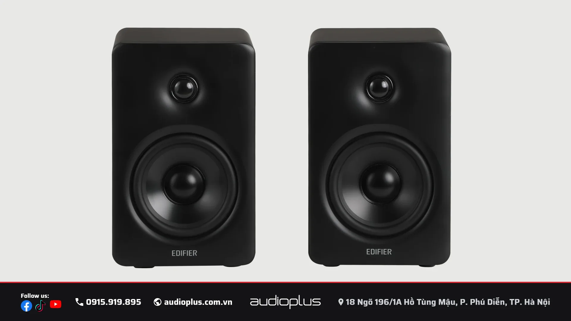 Cận cảnh củ loa tweeter và mid-bass EDIFIER M90