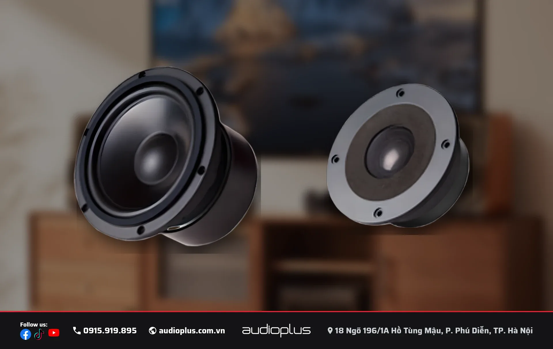 Woofer nhôm 5.5 inch và tweeter titan của EDIFIER S1000W