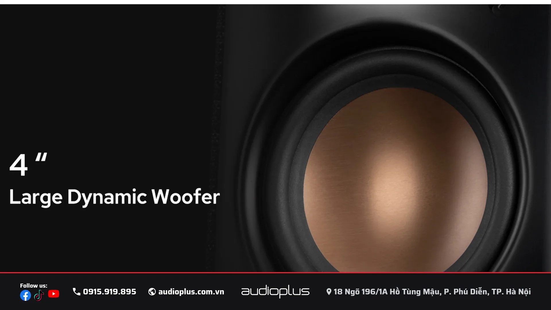 Cu tram (woofer) 4 inch mang nhom ketone cua SWAN OS-10