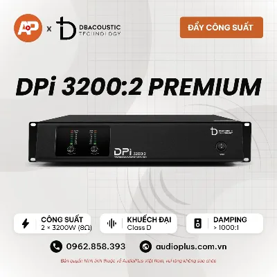 Cục đẩy công suất DBACOUSTIC DPi 3200:2 PREMIUM